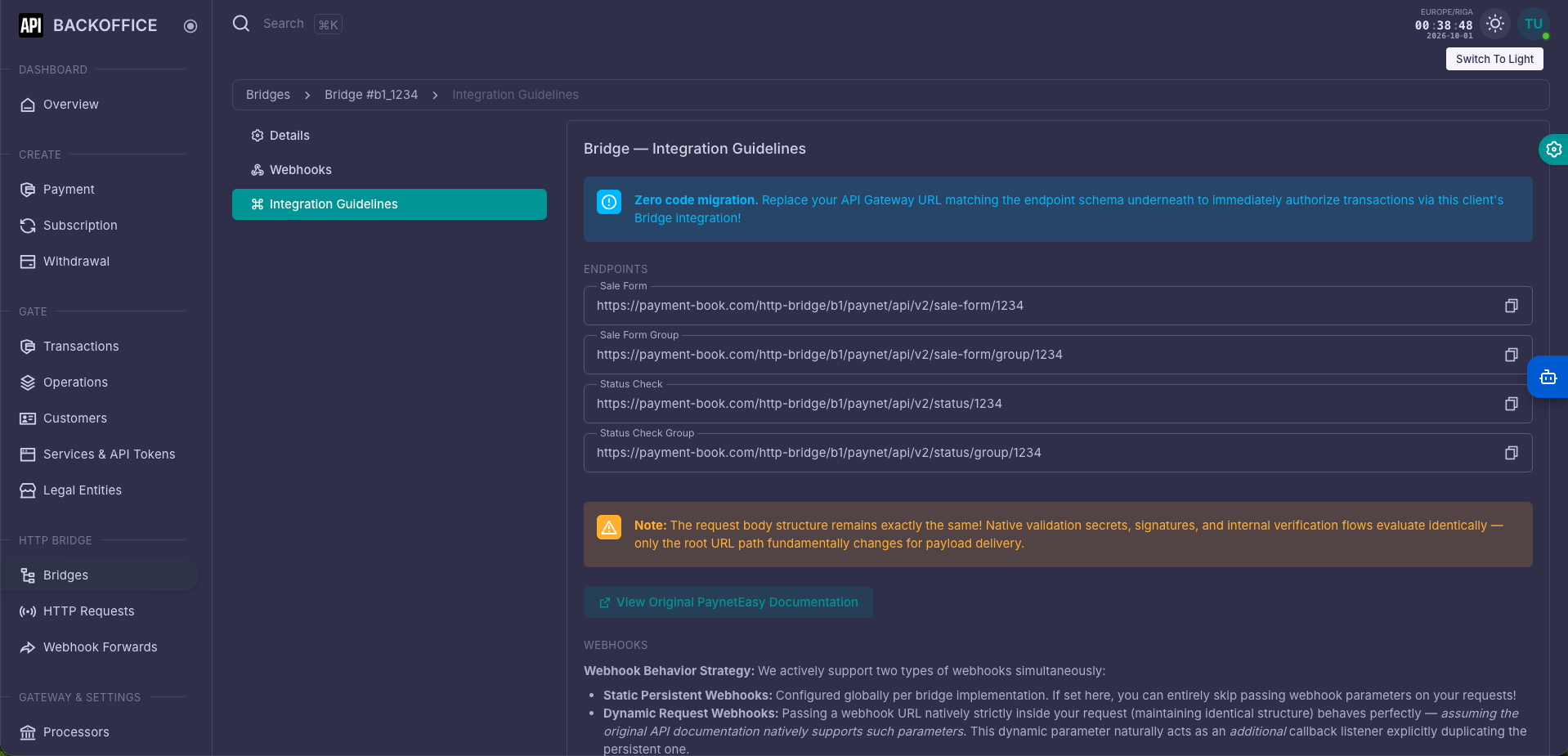 Merchant Backoffice - Dark Theme 8