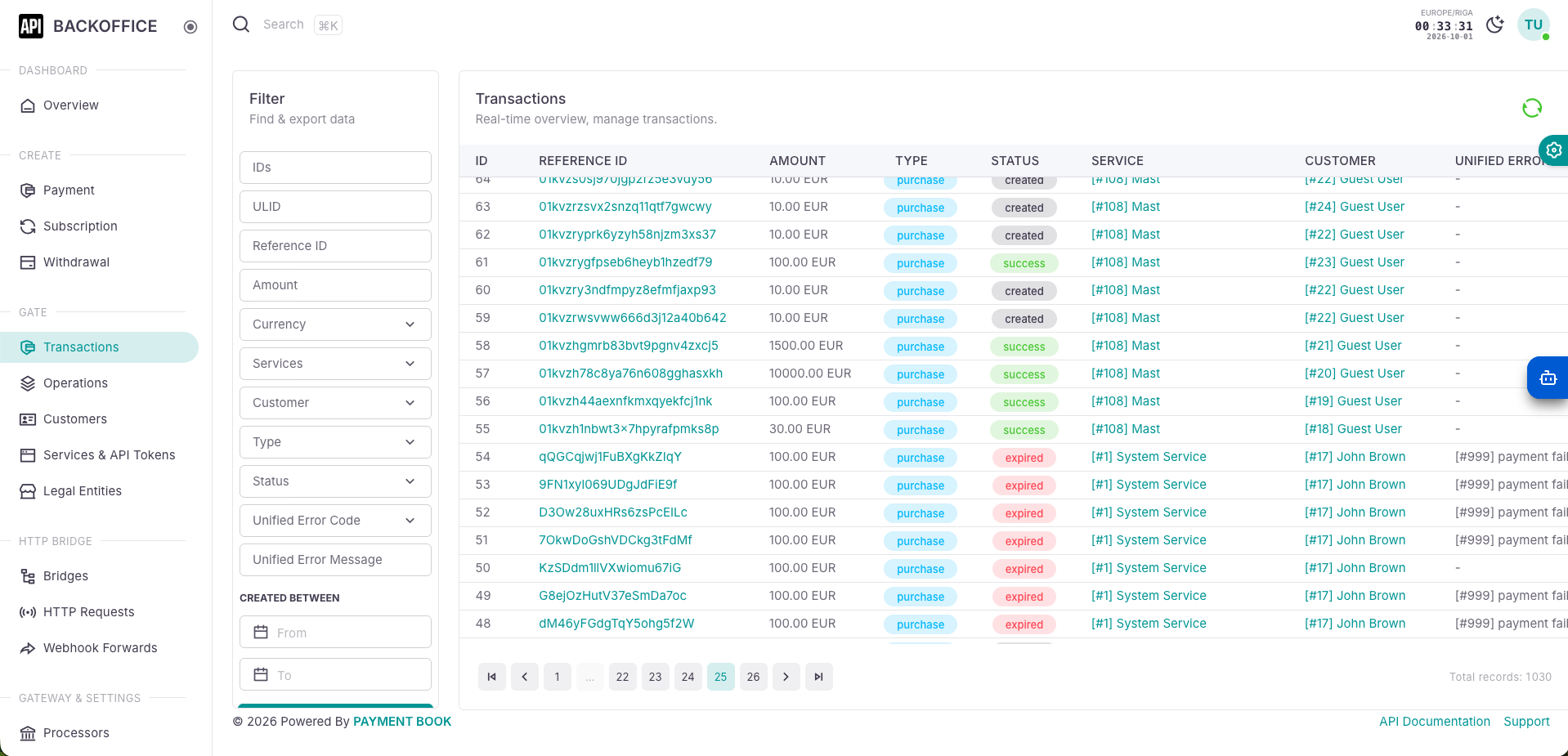 Merchant Backoffice - Light Theme 3