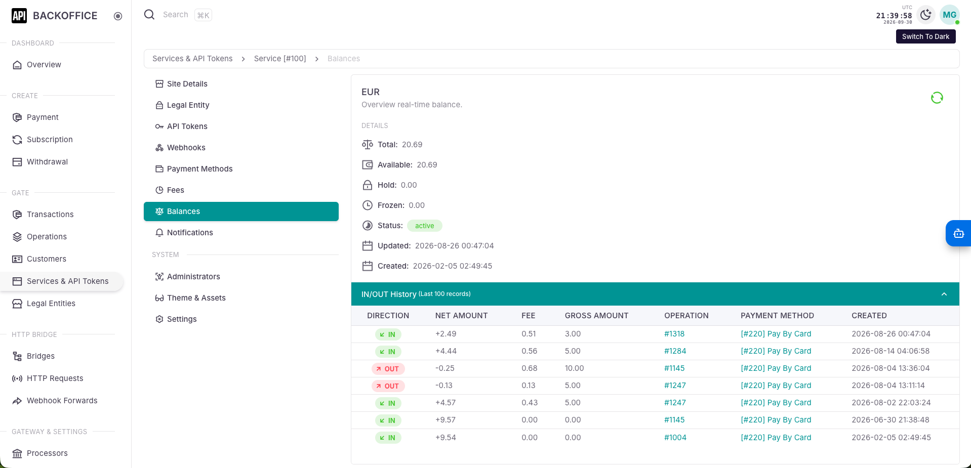 Merchant Backoffice - Light Theme 9