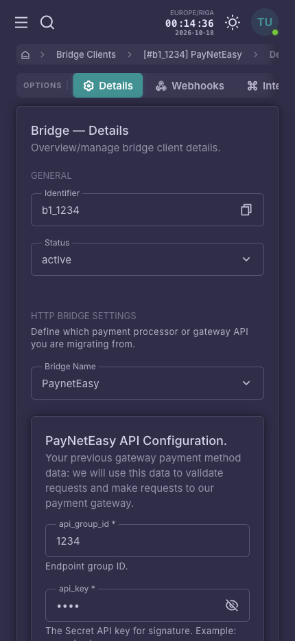 Merchant Backoffice - Mobile Dark Theme 7