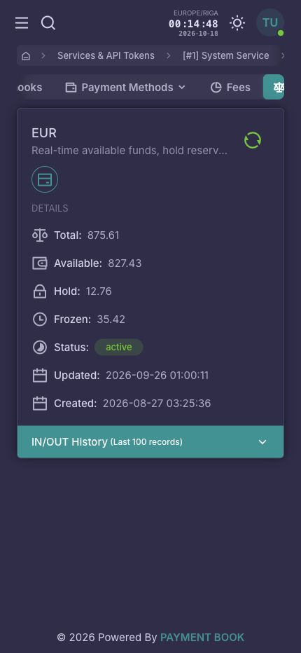 Merchant Backoffice - Mobile Dark Theme 9