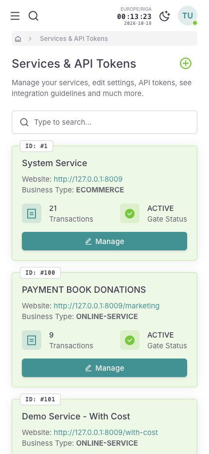 Merchant Backoffice - Mobile Light Theme 4