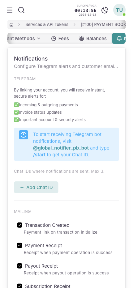 Merchant Backoffice - Mobile Light Theme 10