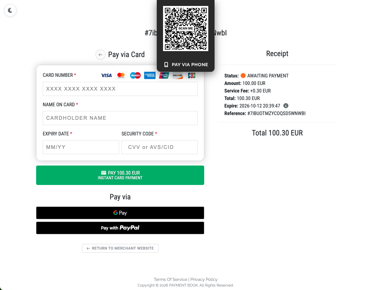 Payment Page - Light Theme 4